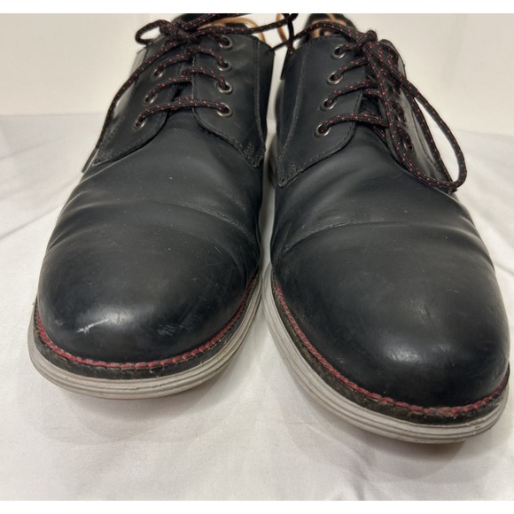 Men's Black Original Grand Energyweave Perforated Plain Toe Oxfords Size 11.5‎ - Picture 7 of 9